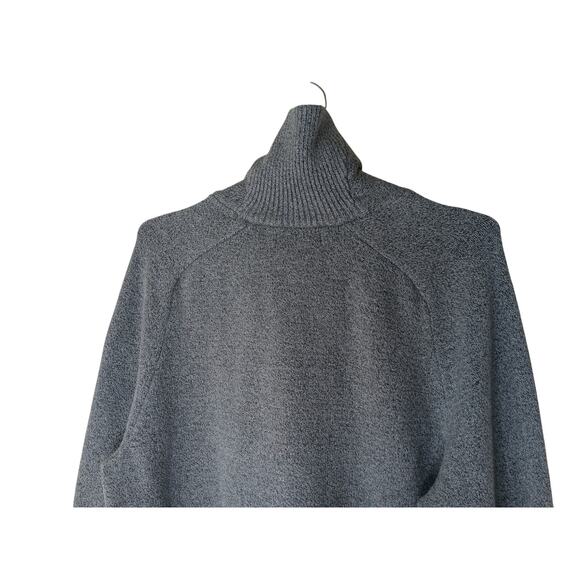 Banana Republic Gray Shawl Collar Pullover Sweater Men’s Large Textured Knit - Picture 8 of 12